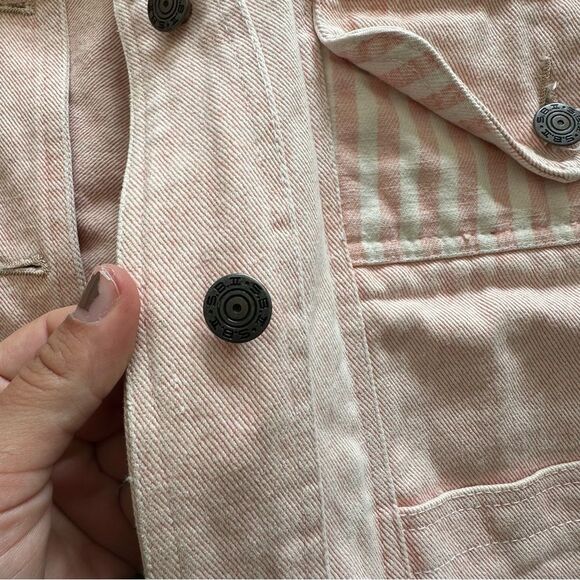 MBD by Bitterman Vintage 80s Pink Denim Jacket Size Medium - Picture 5 of 10